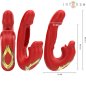 INTENSE - NATHY DOUBLE VIBRATEUR AVEC BOUCHE STIMULANTE MULTIFONCTION ROUGE INTENSE - NATHY DOUBLE VIBRATEUR AVEC BOUCHE STIMULANTE MULTIFONCTION ROUGE