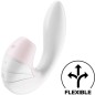 SATISFYER SUPERNOVA AIR PULSE STIMULATOR VIBRATION - WHITE SATISFYER SUPERNOVA AIR PULSE STIMULATOR VIBRATION - WHITE