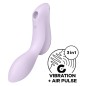 SATISFYER CURVY TRINITY 2 AIR PULSE VIBRATOR - PURPLE SATISFYER CURVY TRINITY 2 AIR PULSE VIBRATOR - PURPLE