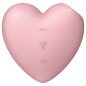 SATISFYER - CUTIE HEART STIMULATEUR ET VIBRATEUR DE PULSE D'AIR ROSE