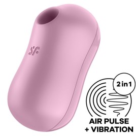 STIMOLATORE E VIBRATORE SATISFYER PER CARAMELLE DI COTONE - ROSA