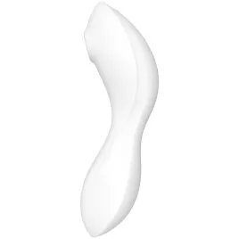 SATISFYER CURVY TRINITY 5 AIR PULSE STIMULATOR VIBRATOR APP - BLUE