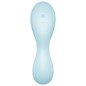 SATISFYER CURVY TRINITY 5 AIR PULSE STIMULATOR VIBRATOR APP - BLUE