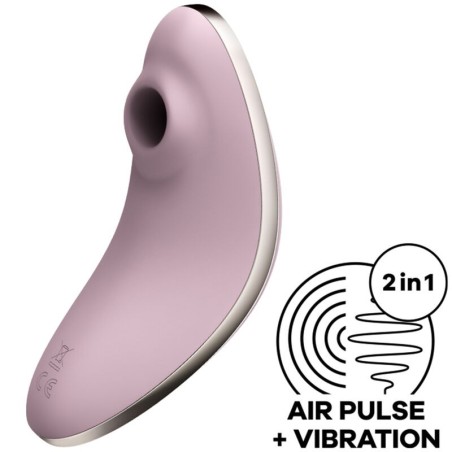 SATISFYER - VULVA LOVER 1 AIR PULSE STIMULATOR VIBRATOR VIOLET