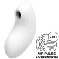 SATISFYER - STIMULATEUR ET VIBRATEUR À PULSE D'AIR VULVA LOVER 2 BLANC SATISFYER - STIMULATEUR ET VIBRATEUR À PULSE D'AIR VULVA LOVER 2 BLANC