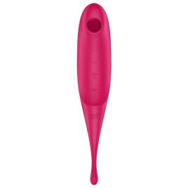 SATISFYER - STIMULATEUR ET VIBRATEUR TWIRLING PRO AIR PULSE BLEU