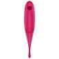 SATISFYER TWIRLING PRO AIR PULSE STIMULATOR VIBRATOR - RED