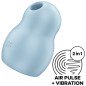SATISFYER PRO TO GO 1 DOUBLE AIR PULSE STIMULATOR VIBRATOR - BLUE SATISFYER PRO TO GO 1 DOUBLE AIR PULSE STIMULATOR VIBRATOR - BLUE
