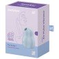 SATISFYER PRO TO GO 1 DOUBLE AIR PULSE STIMULATOR VIBRATOR - BLUE SATISFYER PRO TO GO 1 DOUBLE AIR PULSE STIMULATOR VIBRATOR - BLUE
