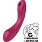 SATISFYER - CURVE TRINITY 1 AIR PULSE VIBRATION RED SATISFYER - CURVE TRINITY 1 AIR PULSE VIBRATION RED