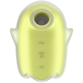 SATISFYER - GLOWING GHOST AIR PULSE VIBRATOR YELLOW