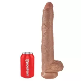 KING COCK PÉNIS RÉALISTE AVEC TESTICULES 35,6 CM
