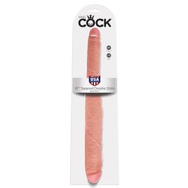 KING COCK GODE DOUBLE NATUREL 40.6 CM