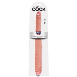 KING COCK GODE DOUBLE NATUREL 40.6 CM