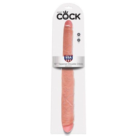 KING COCK GODE DOUBLE NATUREL 40.6 CM