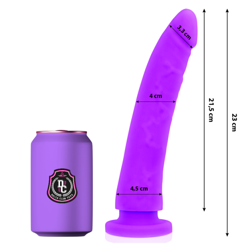 DELTA CLUB - TOYS LILA DILDO MEDIZINISCHES SILIKON 23 CM -O- 4.5 CM DELTA CLUB - TOYS LILA DILDO MEDIZINISCHES SILIKON 23 CM -O- 4.5 CM
