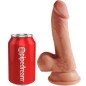 KING COCK - PLUS 3D DILDO WITH BALLS 17 CM KING COCK - PLUS 3D DILDO WITH BALLS 17 CM