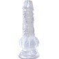 KING COCK - CLEAR PÉNIS RÉALISTE AVEC BOULES 10.1 CM TRANSPARENT KING COCK - CLEAR PÉNIS RÉALISTE AVEC BOULES 10.1 CM TRANSPARENT