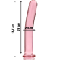 NEBULA SERIES BY IBIZA - MODÈLE 9 GODE EN VERRE BOROSILICATE 15,5 X 2,5 CM CLAIR