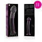 NEBULA SERIES BY IBIZA - MODELLO 11 DILDO IN VETRO BOROSILICATO 16 X 3 CM TRASPARENTE