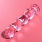 NEBULA SERIES BY IBIZA - MODÈLE 10 GODE EN VERRE BOROSILICATE 16,5 X 3,5 CM CLAIR