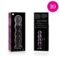 NEBULA SERIES BY IBIZA - MODÈLE 10 GODE EN VERRE BOROSILICATE 16,5 X 3,5 CM CLAIR