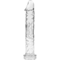 NEBULA SERIES BY IBIZA - MODÈLE 12 GODE EN VERRE BOROSILICATE 17 X 3,5 CM CLAIR