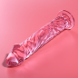 NEBULA SERIES BY IBIZA - MODÈLE 12 GODE EN VERRE BOROSILICATE 17 X 3,5 CM CLAIR
