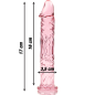 NEBULA SERIES BY IBIZA - MODÈLE 12 GODE EN VERRE BOROSILICATE 17 X 3,5 CM CLAIR