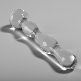 NEBULA SERIES BY IBIZA - MODEL 13 DILDO BOROSILICATE GLASS 18 X 3.5 CM CLEAR