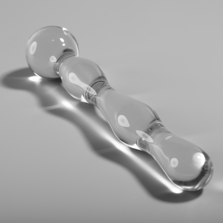 NEBULA SERIES BY IBIZA - MODEL 13 DILDO BOROSILICATE GLASS 18 X 3.5 CM CLEAR