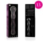 NEBULA SERIES BY IBIZA - MODÈLE 13 GODE EN VERRE BOROSILICATE 18 X 3,5 CM CLAIR