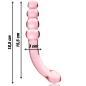 NEBULA SERIES BY IBIZA - MODEL 14 DILDO BOROSILICATE GLASS 18.5 X 3 CM CLEAR