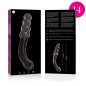 NEBULA SERIES BY IBIZA - MODÈLE 14 GODE EN VERRE BOROSILICATE 18,5 X 3 CM CLAIR