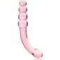 NEBULA SERIES BY IBIZA - MODÈLE 14 GODE EN VERRE BOROSILICATE ROSE 18.5 CM -O- 3 CM