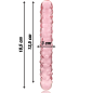 NEBULA SERIES BY IBIZA - MODELLO 15 DILDO IN VETRO BOROSILICATO 18,5 X 3 CM TRASPARENTE