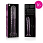 NEBULA SERIES BY IBIZA - MODÈLE 16 GODE EN VERRE BOROSILICATE 18,5 X 3 CM CLAIR