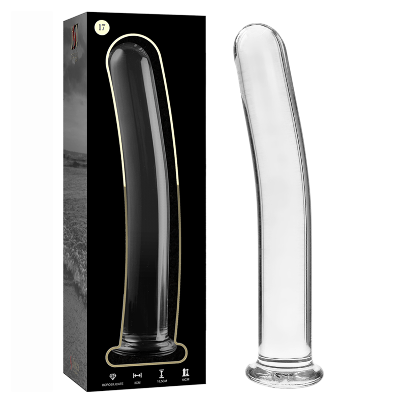 NEBULA SERIES BY IBIZA - MODÈLE 17 GODE EN VERRE BOROSILICATE ROSE 18.5 CM -O- 3 CM