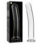 NEBULA SERIES BY IBIZA - MODELLO 17 DILDO IN VETRO BOROSILICATO 18,5 X 3 CM TRASPARENTE