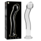 NEBULA SERIES BY IBIZA - MODÈLE 18 GODE EN VERRE BOROSILICATE ROSE 18.5 CM -O- 3.5 CM