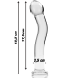 NEBULA SERIES BY IBIZA - MODÈLE 18 GODE EN VERRE BOROSILICATE ROSE 18.5 CM -O- 3.5 CM