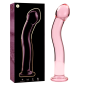 NEBULA SERIES BY IBIZA - MODÈLE 18 GODE EN VERRE BOROSILICATE ROSE 18.5 CM -O- 3.5 CM