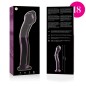 NEBULA SERIES BY IBIZA - MODÈLE 18 GODE EN VERRE BOROSILICATE ROSE 18.5 CM -O- 3.5 CM