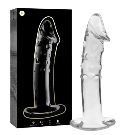 NEBULA SERIES BY IBIZA - MODÈLE 19 GODE EN VERRE BOROSILICATE ROSE 18.5 CM -O- 4 CM