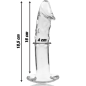 NEBULA SERIES BY IBIZA - MODÈLE 19 GODE EN VERRE BOROSILICATE ROSE 18.5 CM -O- 4 CM