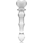 NEBULA SERIES BY IBIZA - MODÈLE 21 GODE EN VERRE BOROSILICATE 20,5 X 3,5 CM CLAIR