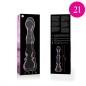NEBULA SERIES BY IBIZA - MODELLO 21 DILDO IN VETRO BOROSILICATO 20,5 X 3,5 CM TRASPARENTE