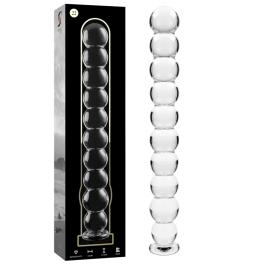 NEBULA SERIES BY IBIZA - MODÈLE 22 GODE EN VERRE BOROSILICATE ROSE 21.5 CM -O- 2.5 CM