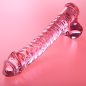 NEBULA SERIES BY IBIZA - MODELLO 23 DILDO IN VETRO BOROSILICATO 21,5 X 4 CM TRASPARENTE