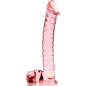NEBULA SERIES BY IBIZA - MODELLO 23 DILDO IN VETRO BOROSILICATO 21,5 X 4 CM TRASPARENTE